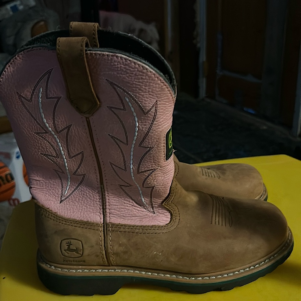 Women’s pink John Deere Boots size 11M